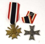 Two Second World War Third Reich German War Merit Crosses (2)