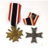 Two Second World War Third Reich German War Merit Crosses (2)