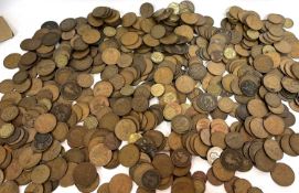 qty of George V and later pre-decimal coins, pennies, half pennies and three pennies