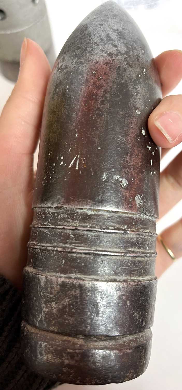 Quantity of eight shell casings, dummy rounds to include inert incendiary bomb, stoked mortar bomb - Image 10 of 23