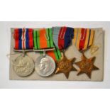 Group of four British Second World War Campaign Medals to include 1939-45 Star, Africa Star, 1939/45