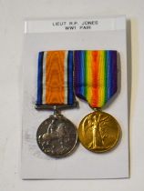 First World War Medal pair comprising 1914-18 War Medal and 1914-19 Victory Medal impressed to