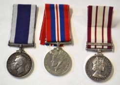 Small quantity of three 20th Century British Naval Medals to include 1909-1962 Elizabeth II Naval