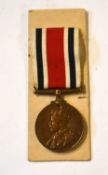 George V Special Constabulary long service medal impressed to Leonard R Fuller