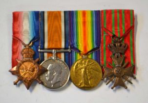 First World War British medal group to include 1914-15 Star, 1914-18 War medal, 1914-19 Victory