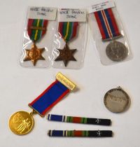 Quantity of medals comprising two Second World War Pacific Stars one with Burma clasp, 1939-45 War