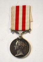 Victorian Indian Mutiny medal engraved to casualty Cpl James Hart, 43rd Light Infantry (