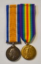 First World War Medal pair comprising 1914-18 War Medal and 1914-19 Victory Medal impressed to 58416