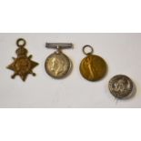 First World War British Medal trio comprising 1914-15 Star, 1914-18 War Medal and 1914-19 Victory