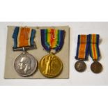 First World War Medal pair comprising 1914-18 War Medal and 1914-19 Victory Medal impressed to