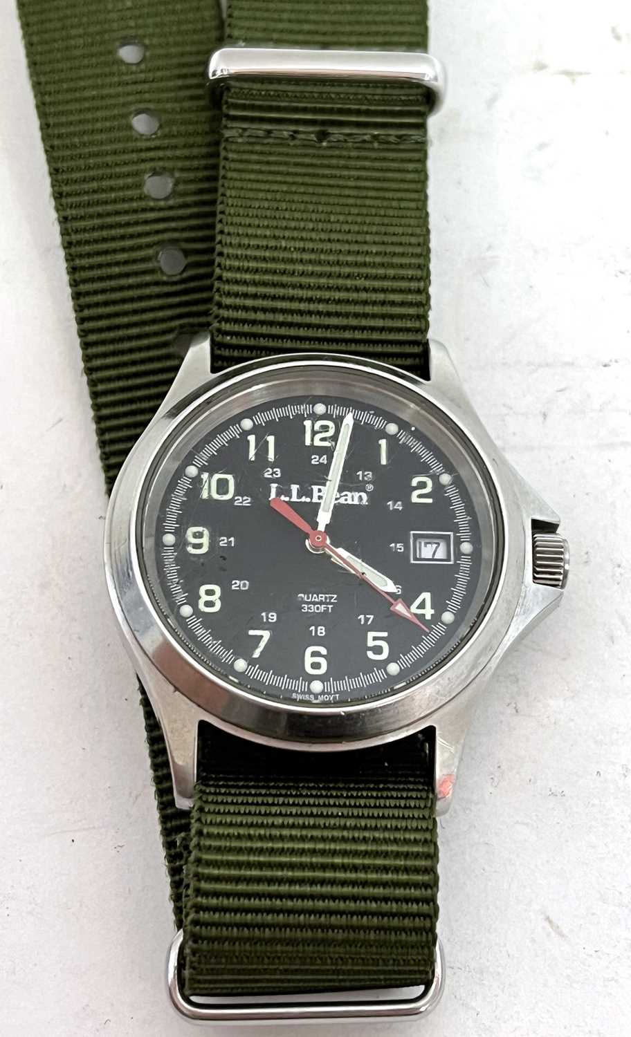 A L L Bean military style gents Quartz wristwatch, the watch has a stainless steel case and Quartz - Image 4 of 4