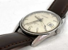 A Garrard stainless steel automatic gents wristwatch, the watch has an automatic 25 jewel movement