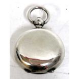 An Edwardian silver sovereign case of typical plain polished form, spring catch opening and