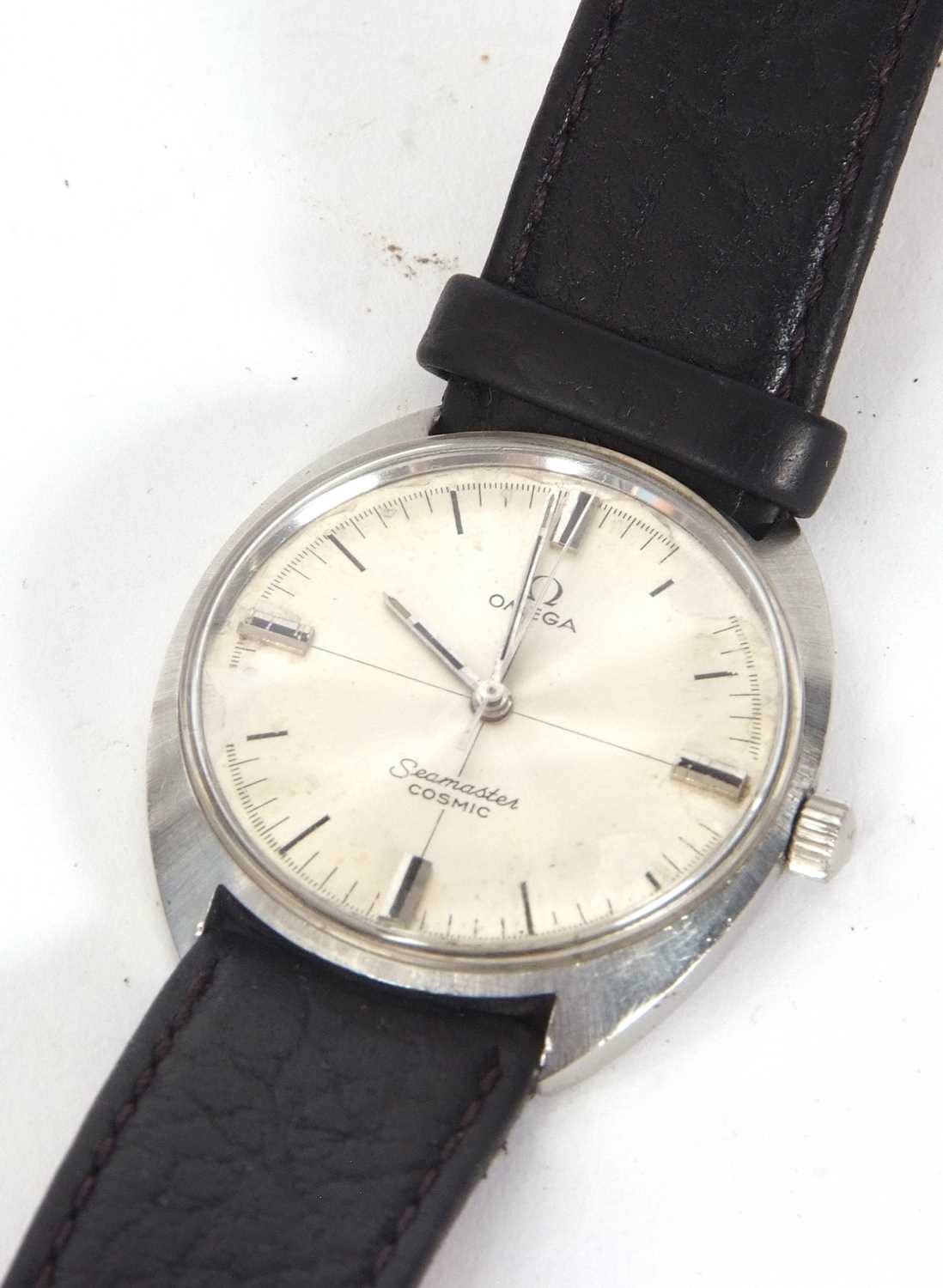 An Omega Seamaster Cosmic gents wristwatch, the watch has a manually crown wound movement, stainless - Image 5 of 5