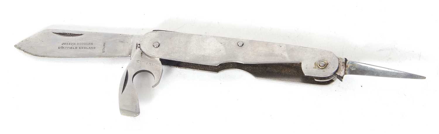 A Joseph Rodgers three folding functions pen knife, the blade marked Joseph Rodgers, Sheffield, - Image 2 of 3