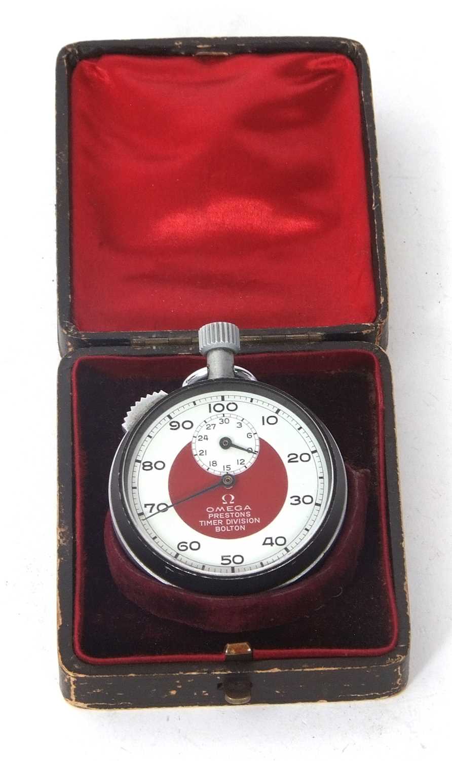 An Omega stopwatch, it has a manually crown wound movement and an approximate case size of 50mm - Image 2 of 4