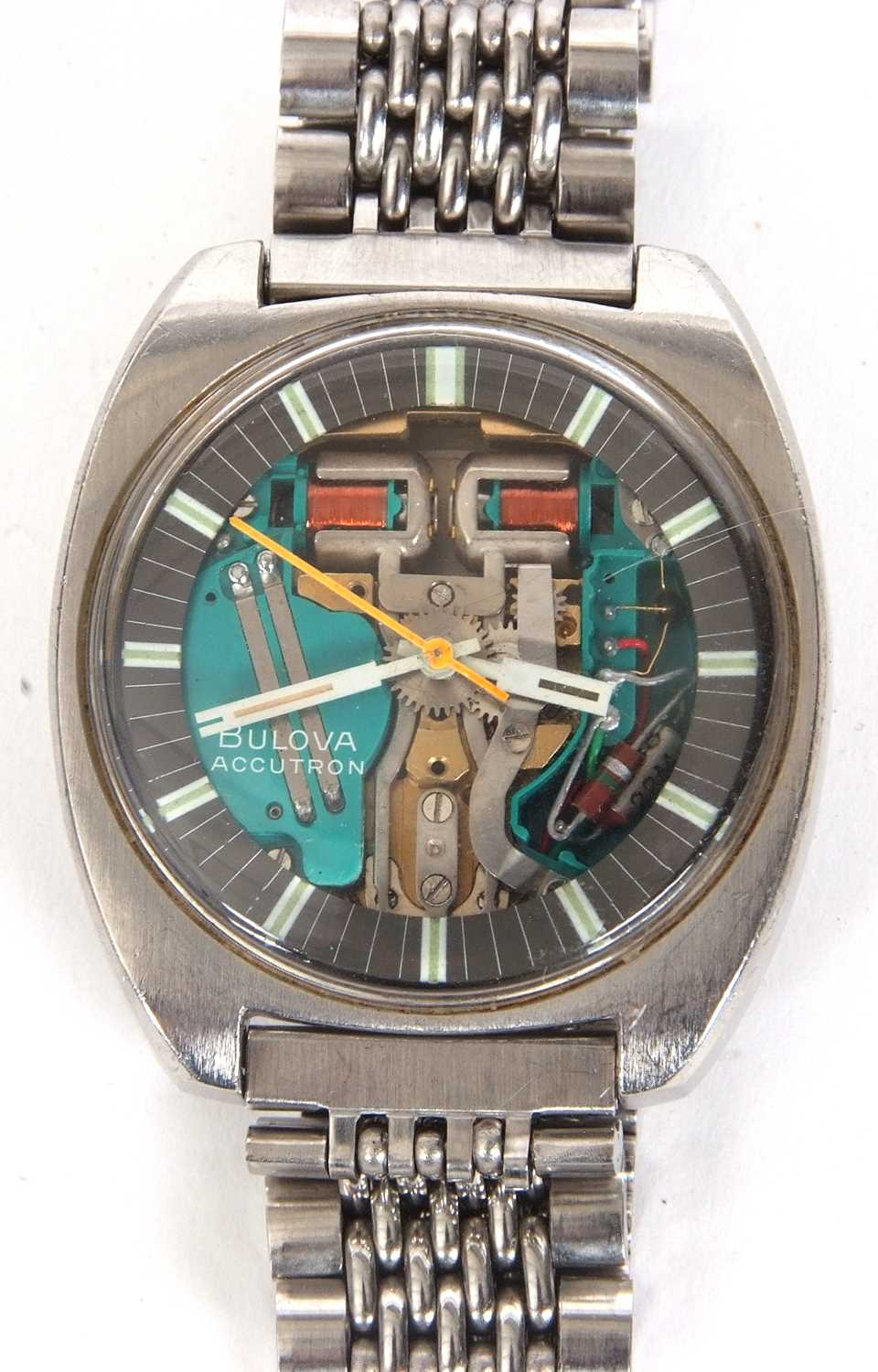 Belova Accutron Space View wristwatch, the watch has a quartz movement, present with the watch is - Image 6 of 8
