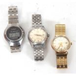 Mixed Lot: Three gents wristwatches makers of which include Belova, Casio and Tissot