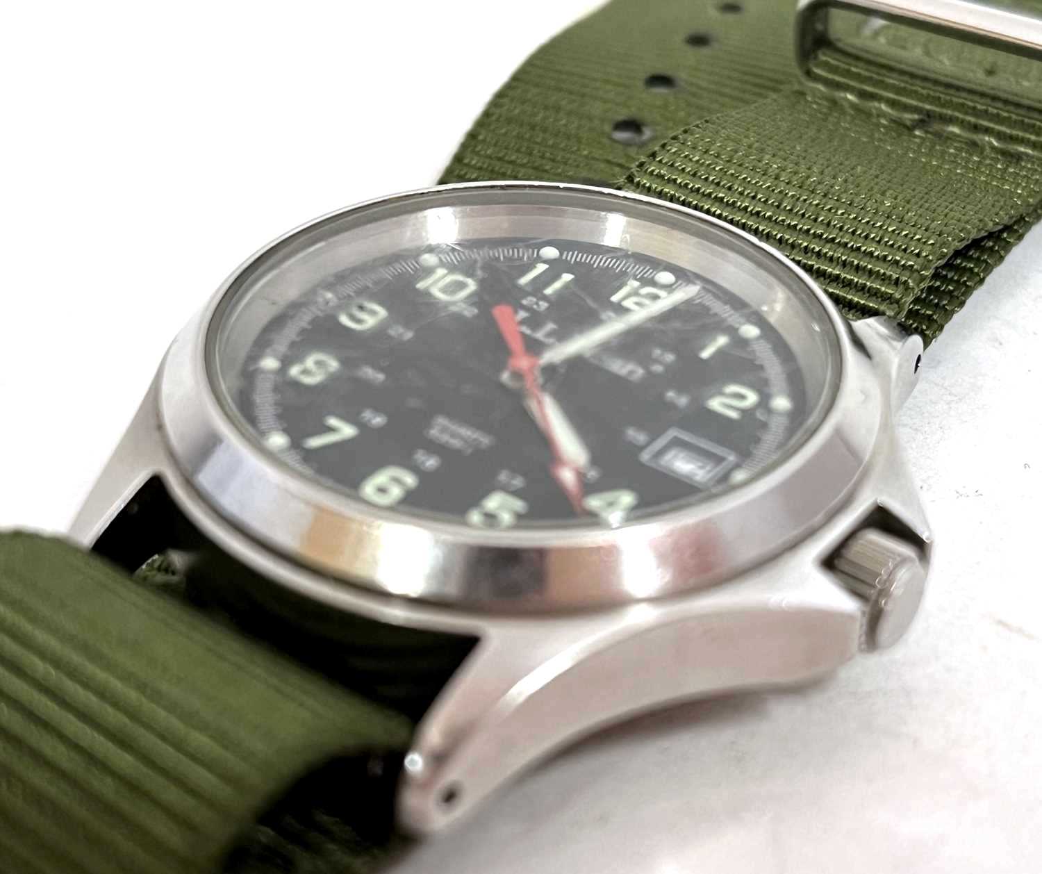 A L L Bean military style gents Quartz wristwatch, the watch has a stainless steel case and Quartz - Image 4 of 4