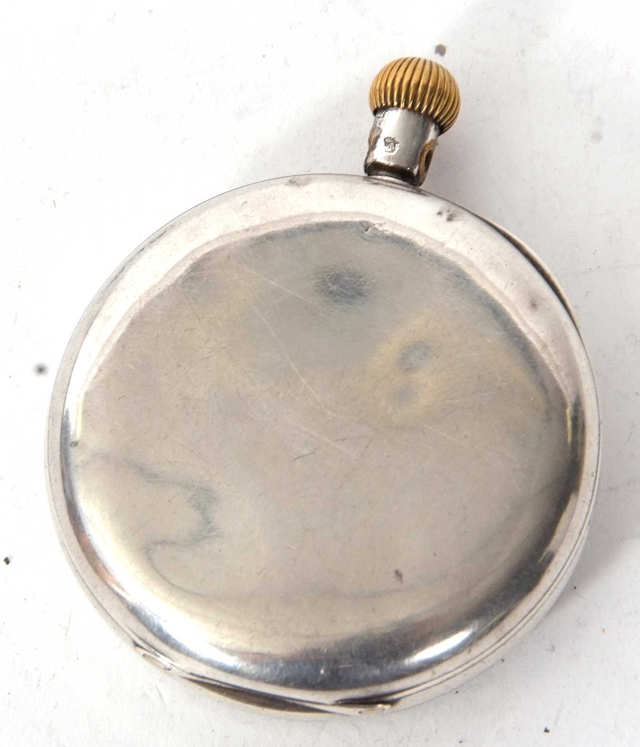 Silver open face pocket watch which is hallmarked on the inside of the case back for Chester, it has - Image 2 of 2