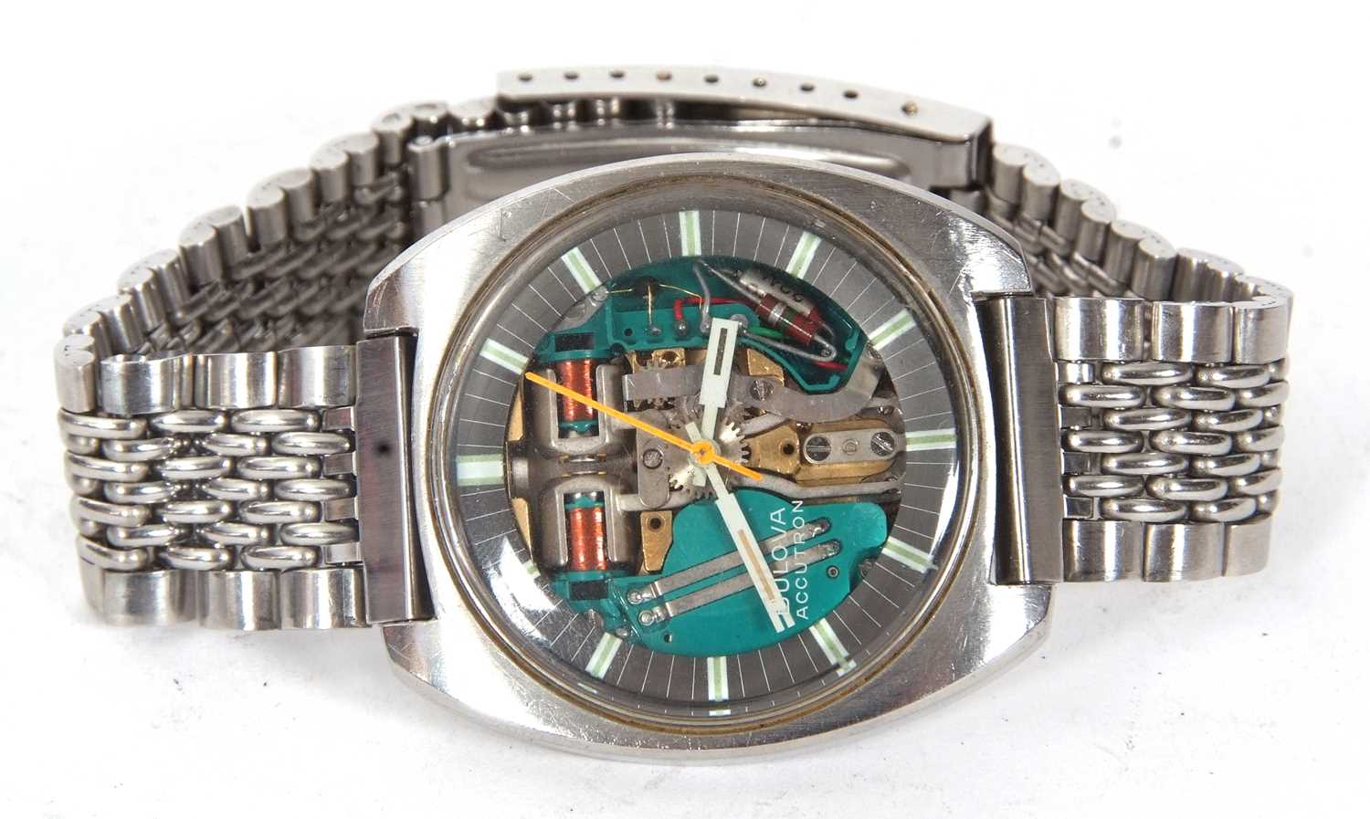 Belova Accutron Space View wristwatch, the watch has a quartz movement, present with the watch is