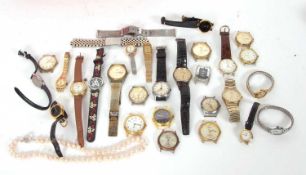 Mixed Lot: Various wristwatches, they include gents and ladies wristwatches, the makers include