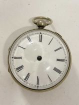 Spendlove, London, base metal cased pocket watch, lacking hands, Movement untested 4.5cm diameter