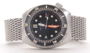 A Artego 300 Meter divers automatic watch, it has a stainless steel case and bracelet, the watch