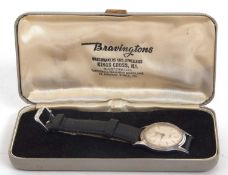 A Bravingtons automatic gent's wristwatch, the watch has an automatic 17 jewel Incabloc movement and