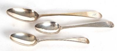 A George III Scottish tablespoon, Edinburgh 1793, makers mark Alexander Spence (probably) together