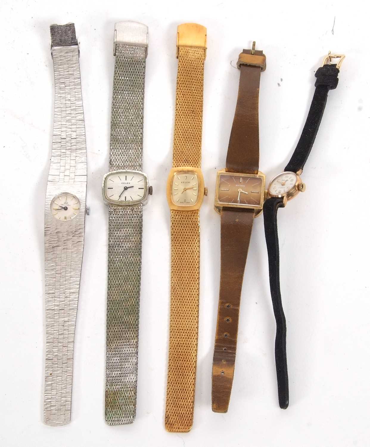 Mixed Lot: Watches to include a 9ct gold cased lady's wristwatch, other makers in the lot include - Image 2 of 2