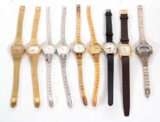 Mixed Lot: Various lady's wristwatches to include Quartz and Incabloc movements