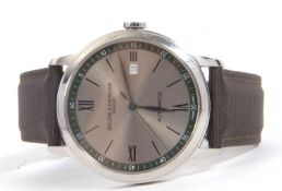 A Baume & Mercier Classima gents wristwatch, the watch has an automatic movement, a silver