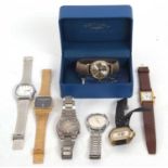 Mixed Lot: Various gent's wristwatches including makers such and Endura, Ingosol and Castell