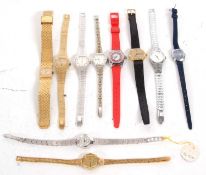 Mixed Lot: Various lady's wristwatches, makers include Cronel, Grovana and Questall