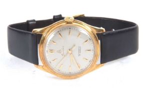 A Sandoz automatic gents wristwatch, stamped on the case back 18k, it has an automatic 17 jewel