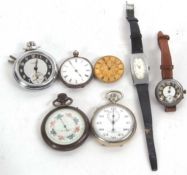 Mixed Lot: Various wristwatches and pocket watches (all a/f)