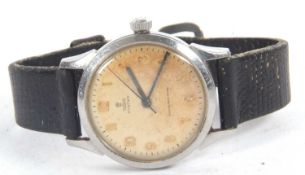 A Tudor Oyster gents wristwatch, the watch has a stainless steel case and manually crown wound