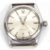 A Rolex 6430 Speedking Precision, it has a manually crown wound movement, a stainless steel case,