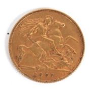 A 1907 half sovereign