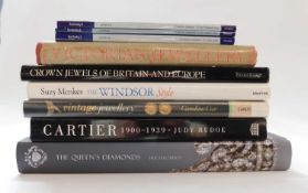 A quantity of books on jewellery to include The Queens Diamonds and others
