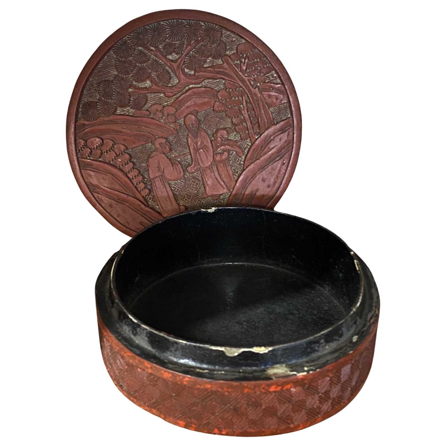 Chinese lacquer Box - Image 2 of 2