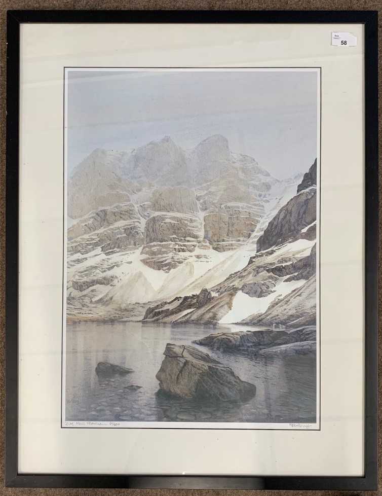 Rob Piercy (British, b.1946), Coire Mchic Fhearchair, limited edition lithograph, signed and - Image 2 of 2