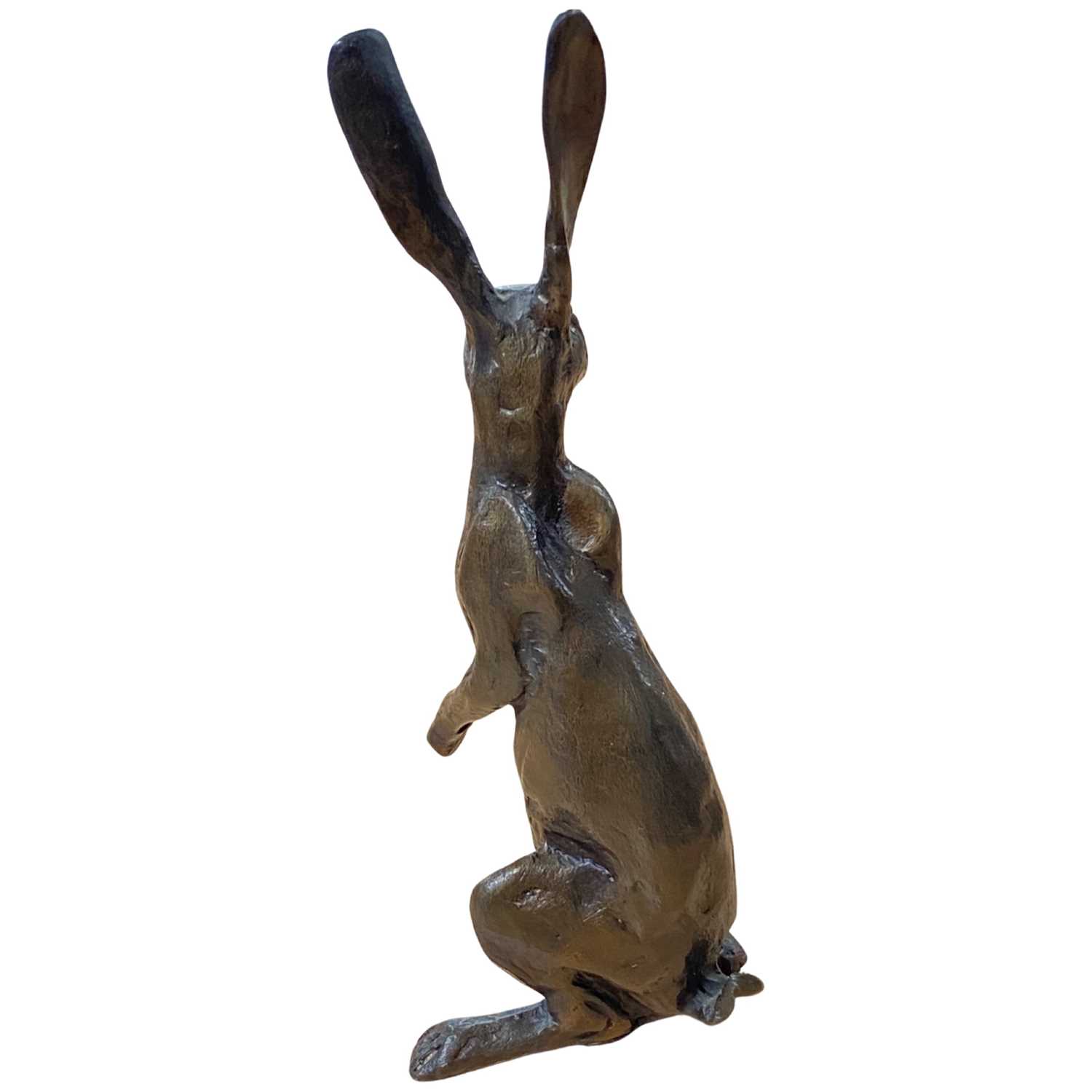 A bronze model of a hare, 16cm high - Image 2 of 2