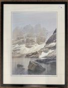 Rob Piercy (British, b.1946), Coire Mchic Fhearchair, limited edition lithograph, signed and