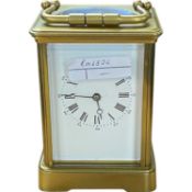 Brass carriage clock