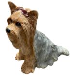 A large Beswick model of a Yorkshire Terrier, 27cm high