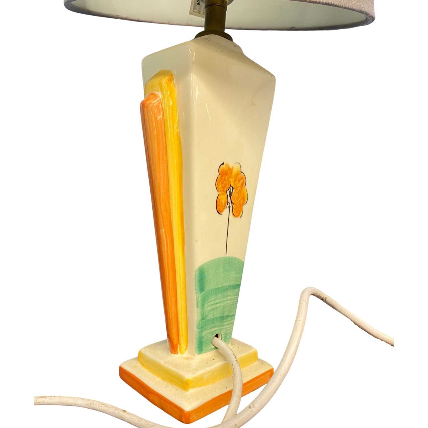 A table lamp with a Clarice Cliff type design - Image 3 of 3