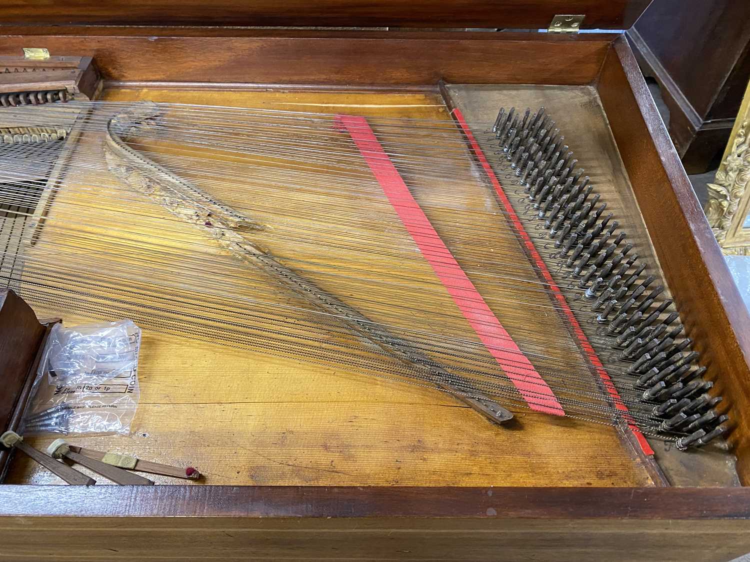 John Broadwood & Sons Makers, Great Putney Street, London, a 19th Century spinet or square piano set - Image 3 of 7