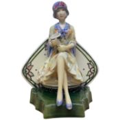 A Kevin Francis ceramic model of Charlotte Rhead, modelled by Andy Moss in a limited edition of 950,